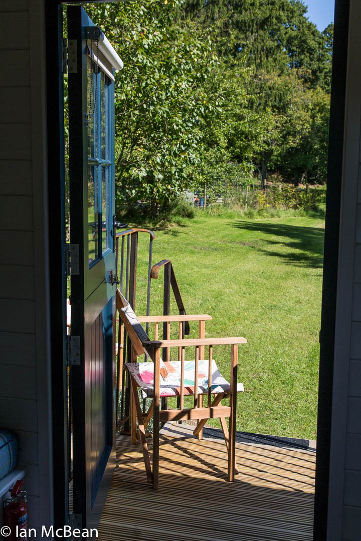 View out of Shepherd's Hut